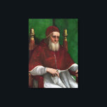 Porträtt om påven Julius II (av Raphael) Canvastryck<br><div class="desc">Den här designen har en målning av den italienska Renaissancen Raphael (1483-1520). Det är en porträtt av Giuliano della Rovere, påve Julius II, som valdes 1503 efter en av de kortaste samklavarna någonsin. Påven Julius II beställde några av de underbarare arbetena i den westerna historien, såsom Raphaels dekorerade rum i...</div>