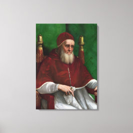 Porträtt om påven Julius II (av Raphael) Canvastryck