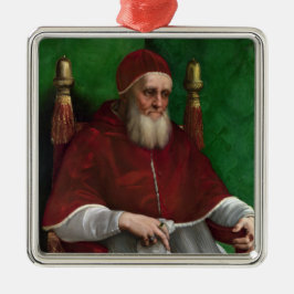 Porträtt om påven Julius II (av Raphael) Julgransprydnad Metall