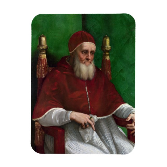 Porträtt om påven Julius II (av Raphael) Magnet (Vertikal)