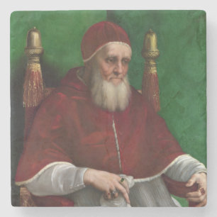 Porträtt om påven Julius II (av Raphael) Stenunderlägg
