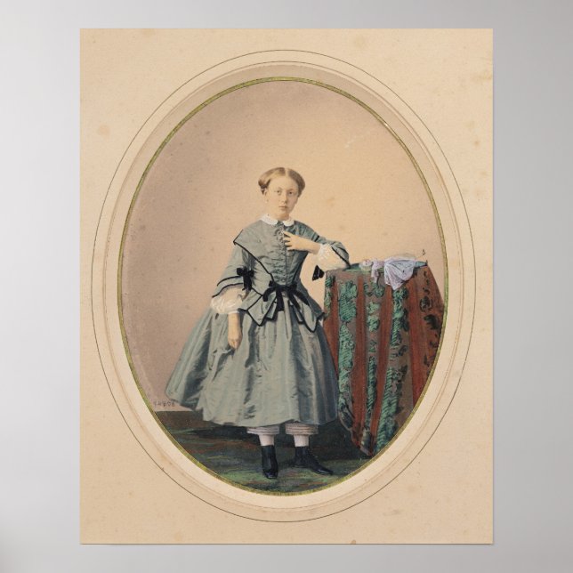 Porträtt på Madeleine de Malaret Poster (Framsidan)