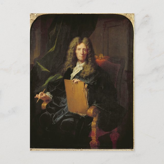 Porträtt, Pierre Mignard, 1690 Vykort (Framsida)