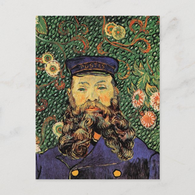 Porträtt Postman Joseph Roulin Van Gogh Fine Art Vykort (Framsida)