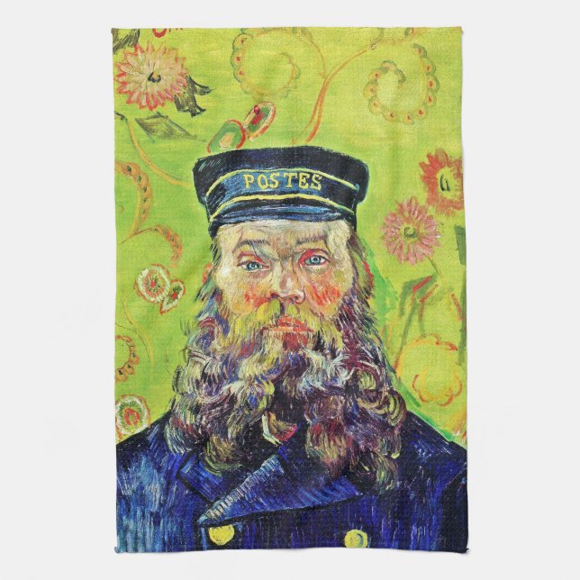 Porträtt Postman Joseph Roulin Vincent van Gogh Kökshandduk (Vertikal)
