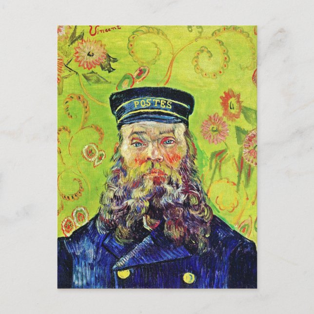 Porträtt Postman Joseph Roulin Vincent van Gogh Vykort (Framsida)