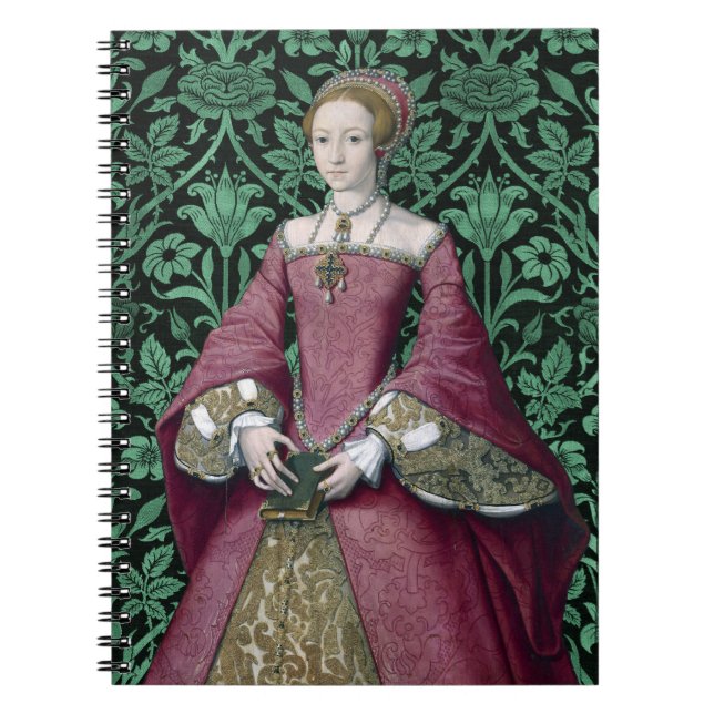 Porträtt Princess Elizabeth Tudor, drottning Anteckningsbok (Framsidan)