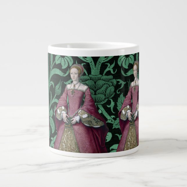 Porträtt Princess Elizabeth Tudor, drottning Jumbo Mugg (Framsidan)