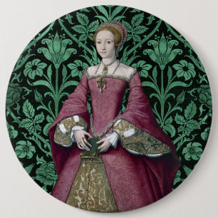 Porträtt Princess Elizabeth Tudor, drottning Knapp