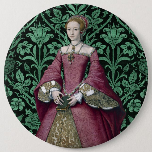 Porträtt Princess Elizabeth Tudor, drottning Knapp (Framsida)