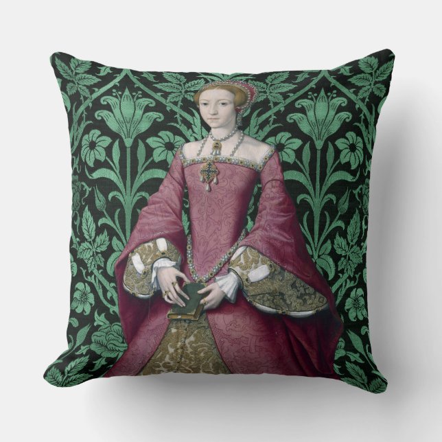 Porträtt Princess Elizabeth Tudor, drottning Kudde (Framsida)