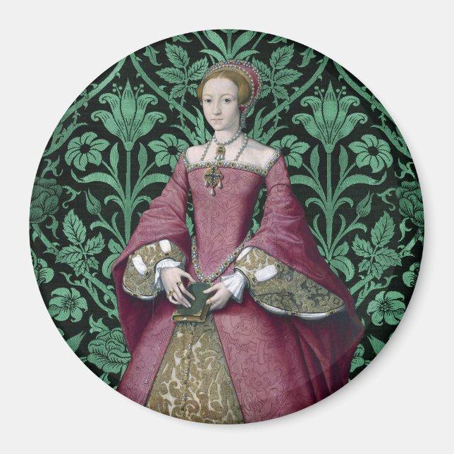 Porträtt Princess Elizabeth Tudor, drottning Magnet (Framsidan)