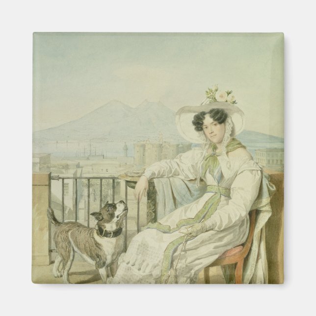 Porträtt, Princess Natalia Golitsin, 1822-26 Magnet (Framsidan)