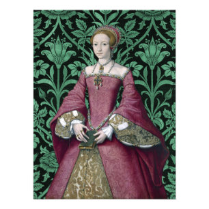 Porträtt Prinsessan Elizabeth Tudor, Drottning Fototryck