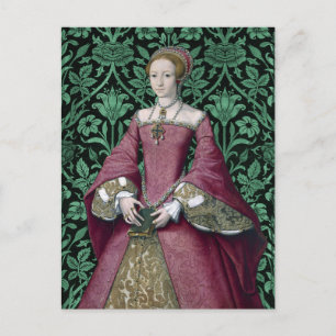 Porträtt Prinsessan Elizabeth Tudor, Drottning Vykort