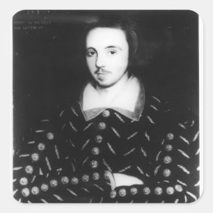 Porträtt sa att han var Christopher Marlowe Fyrkantigt Klistermärke