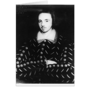 Porträtt sa att han var Christopher Marlowe Hälsningskort