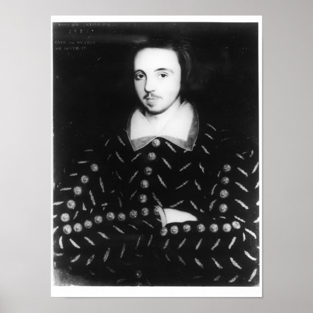 Porträtt sa att han var Christopher Marlowe Poster (Framsidan)