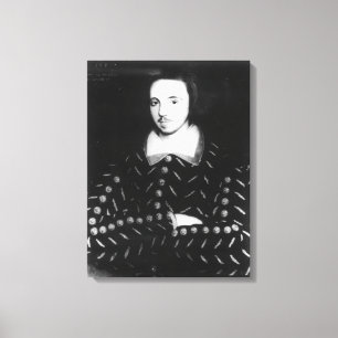 Porträtt sade att vara Christopher Marlowe Canvastryck