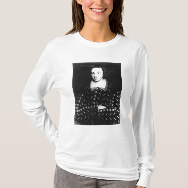 Porträtt sade att vara Christopher Marlowe Tee Shirt (Framsida)