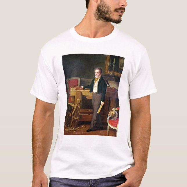 Porträtt som antas för att vara Alfred de La Tee Shirt (Framsida)