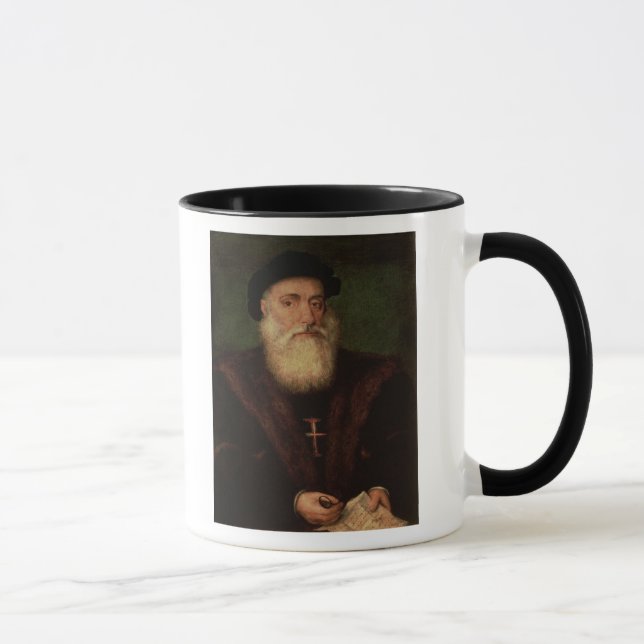 Porträtt som antas för att vara av Vasco da Gama Mugg (Höger)
