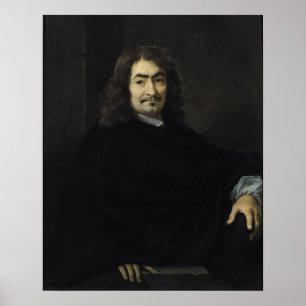 Porträtt som antas för att vara Rene Descartes Poster