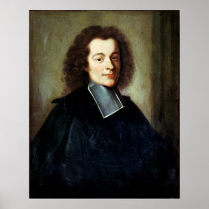Porträtt som antas för att vara Voltaire som en Poster