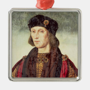 Porträtt T31778 av Henry VII (1457-1509) Julgransprydnad Metall