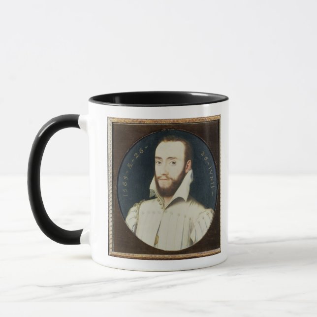 Porträtt T34055 av en skäggig gentleman som åldras Mugg (Vänster)