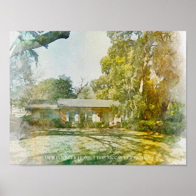 Porträtt-TEST FÖR för vår Anpassningsbar i hemmet Poster (Framsidan)