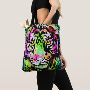 Porträtt - Tiger Tote Bag Tygkasse