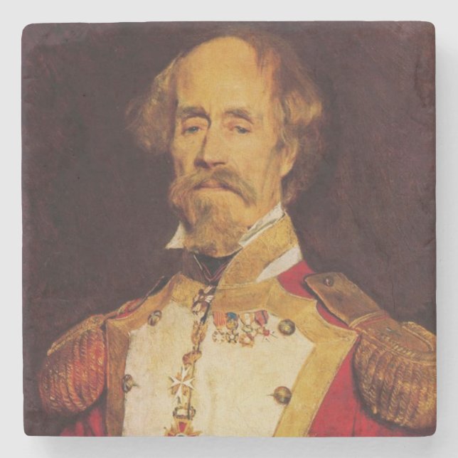 Porträtt till 1800-talets militärgeneral stenunderlägg (Framsidan)