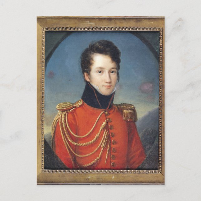 Porträtt till Alfred de Vigny Vykort (Framsida)