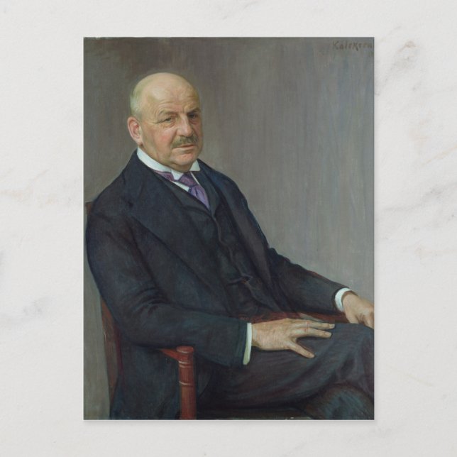Porträtt till Alfred Lichtwark 1912 Vykort (Framsida)