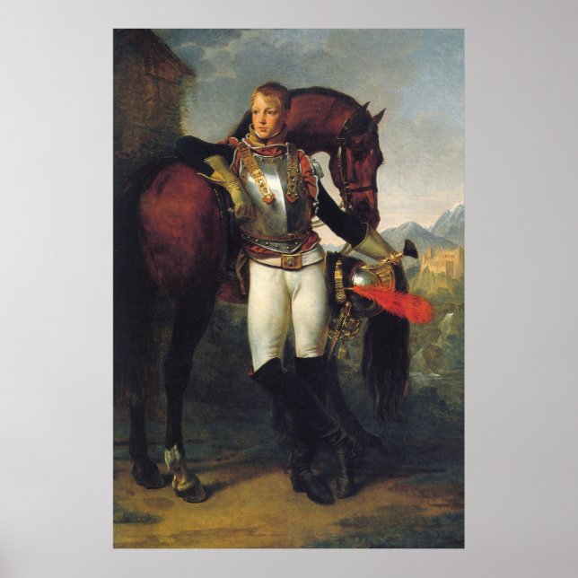 Porträtt till andra generallöjtnanten Charles Legr Poster (Framsidan)