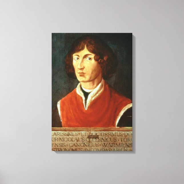 Porträtt till Andreus Nikolaus Copernicus 1575 Canvastryck (Framsida)