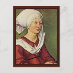 Porträtt till Barbara Durer Born Holper Vykort