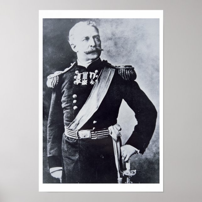 Porträtt till brigadgeneral Nelson A. Miles Poster (Framsidan)
