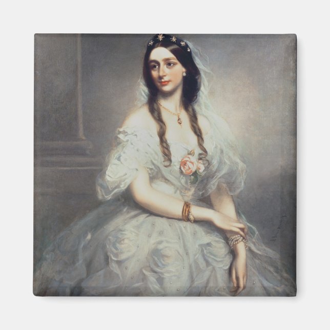 Porträtt till C.W.Stoughton (d.1907), trekvart Magnet (Framsidan)