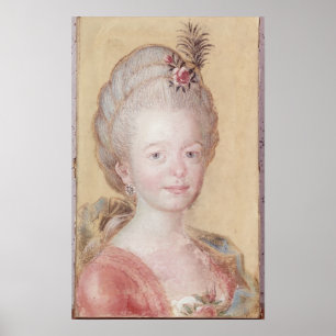 Porträtt till Carl Linnaeus dotter Poster