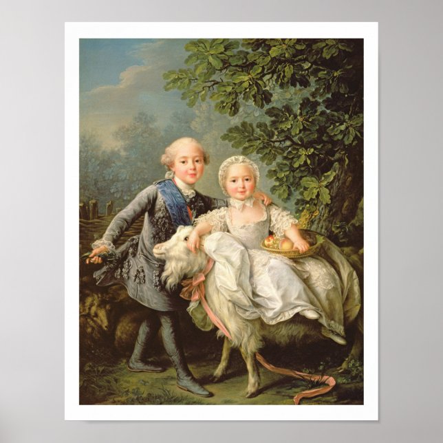 Porträtt till Charles Philippe of Frankrike (1757- Poster (Framsidan)