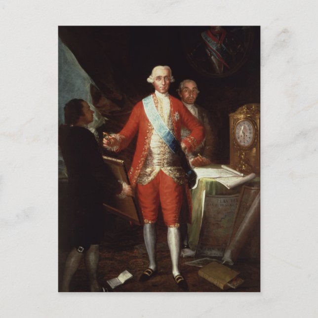 Porträtt till Don Jose Monino y Redondo I Vykort (Framsida)