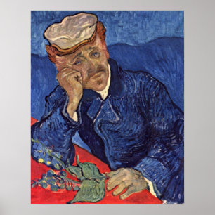Porträtt till dr Gachet av Vincent Willem van Gogh Poster