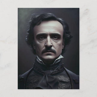 Porträtt till Edgar Allan Poe-vykort Vykort