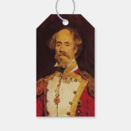 Porträtt till en gammal europeisk militärgeneral presentetikett