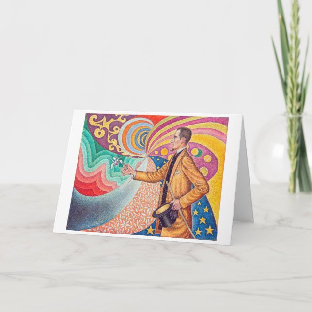 Porträtt till Felix Feneon, Signac Kort (Framsida)