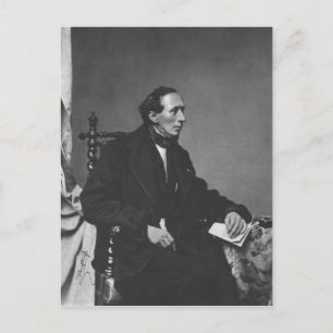 Porträtt till författare Hans Christian Andersen Vykort