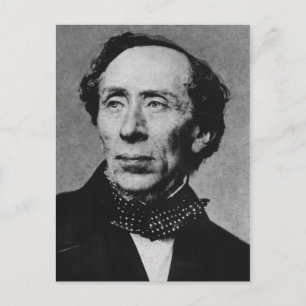 Porträtt till författare Hans Christian Andersen Vykort