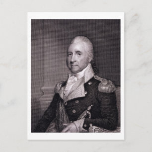 Porträtt till generalmajor John Brooks, graverad a Vykort